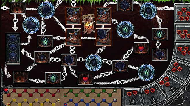 Clank: A Deck Building Adventure board game board