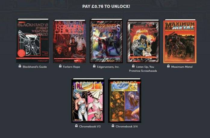 Humble Bundle: Cyberpunk 2020 goodies and Cyberpunk Red