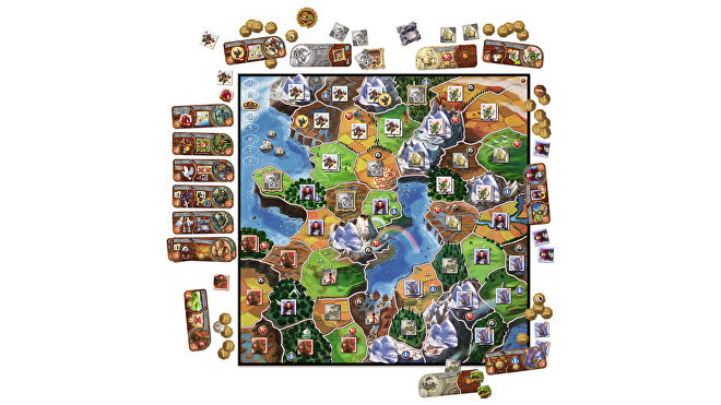 Small World board game layout
