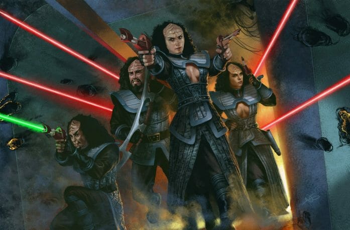 Klingon corridor fight by NIck Greenwood