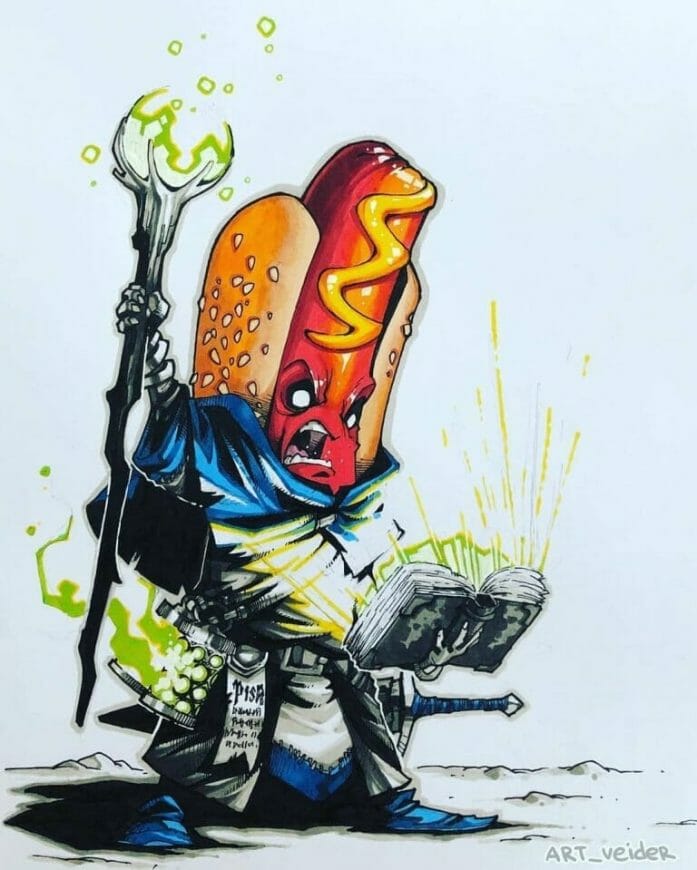 Artemii Myasnikov's RPG food hero series
