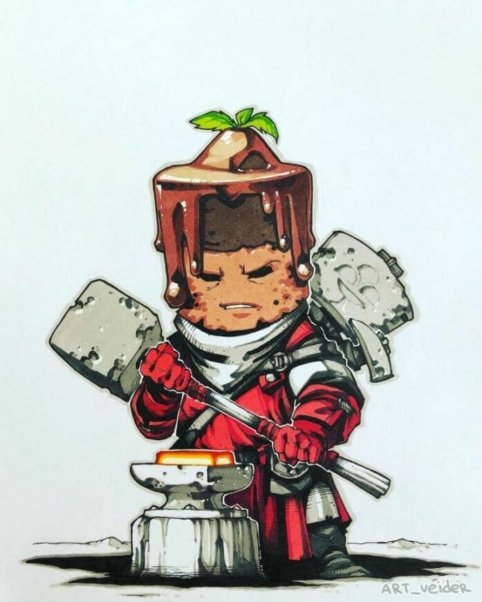 Artemii Myasnikov's RPG food hero series