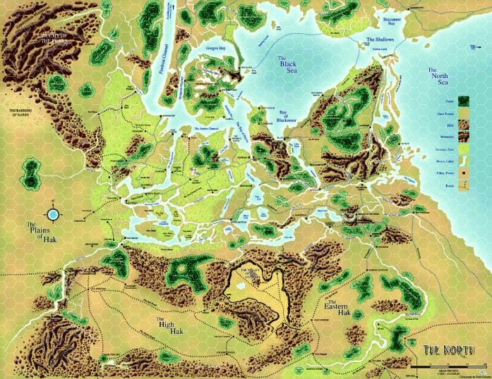 Dave Arneson's Blackmoor North map