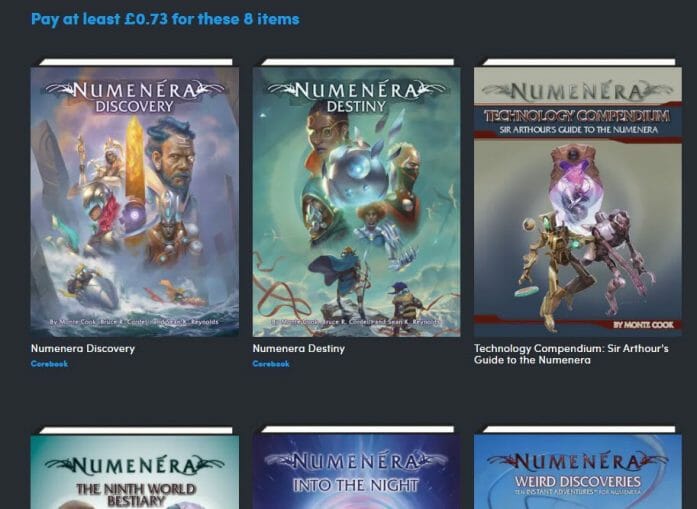 Numenera RPG deal