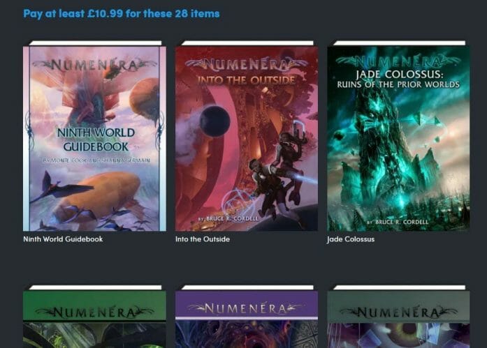 Numenera RPG deal