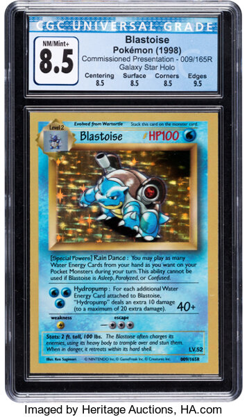 pokemon cards blastoise backless