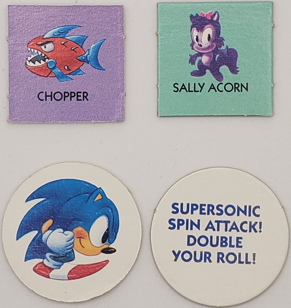 Sonic hedgehog board game tokens