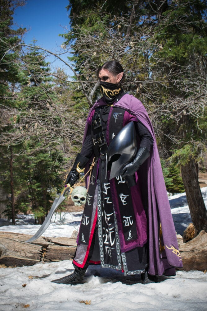 Warhammer Fantasy Dark Elf Cosplay with permission by Patrick Gallaher