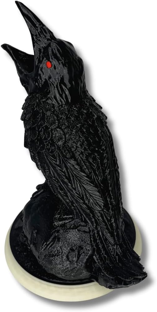 Dice tower shaped like a raven.