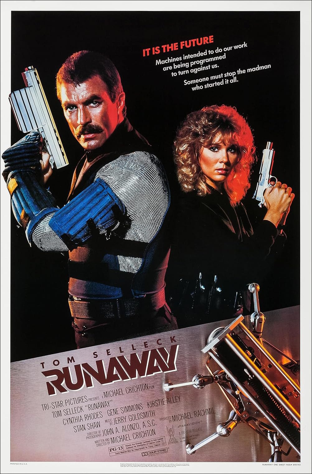Runaway (1984) - Michael Crichton's Futurist Failure