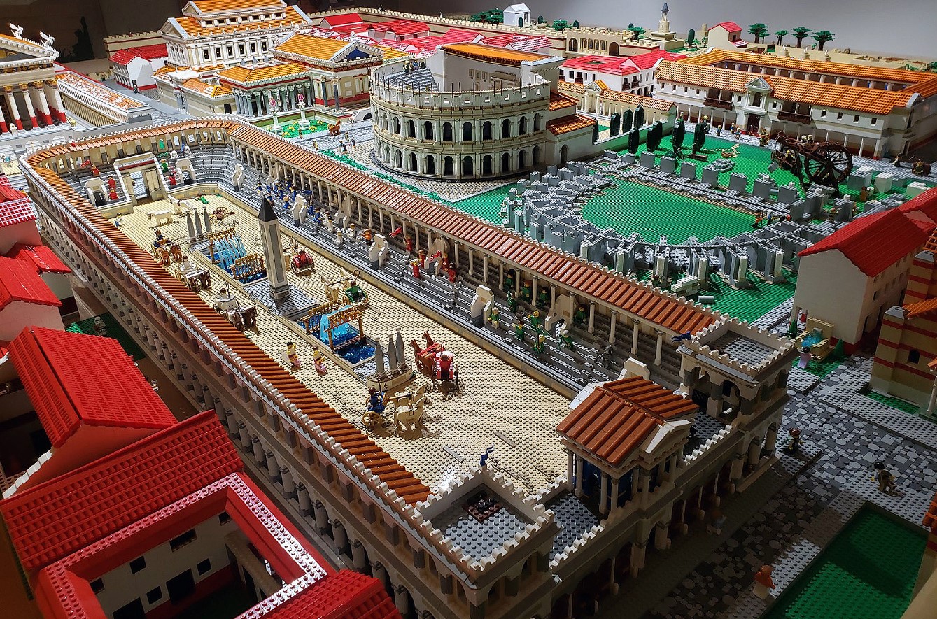 lego rome diorama