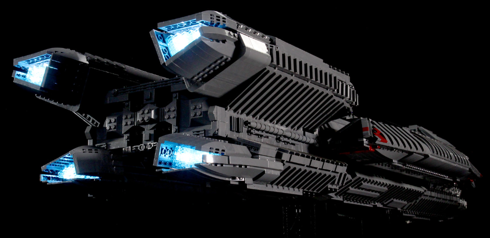 lego battlestar galactica back engines