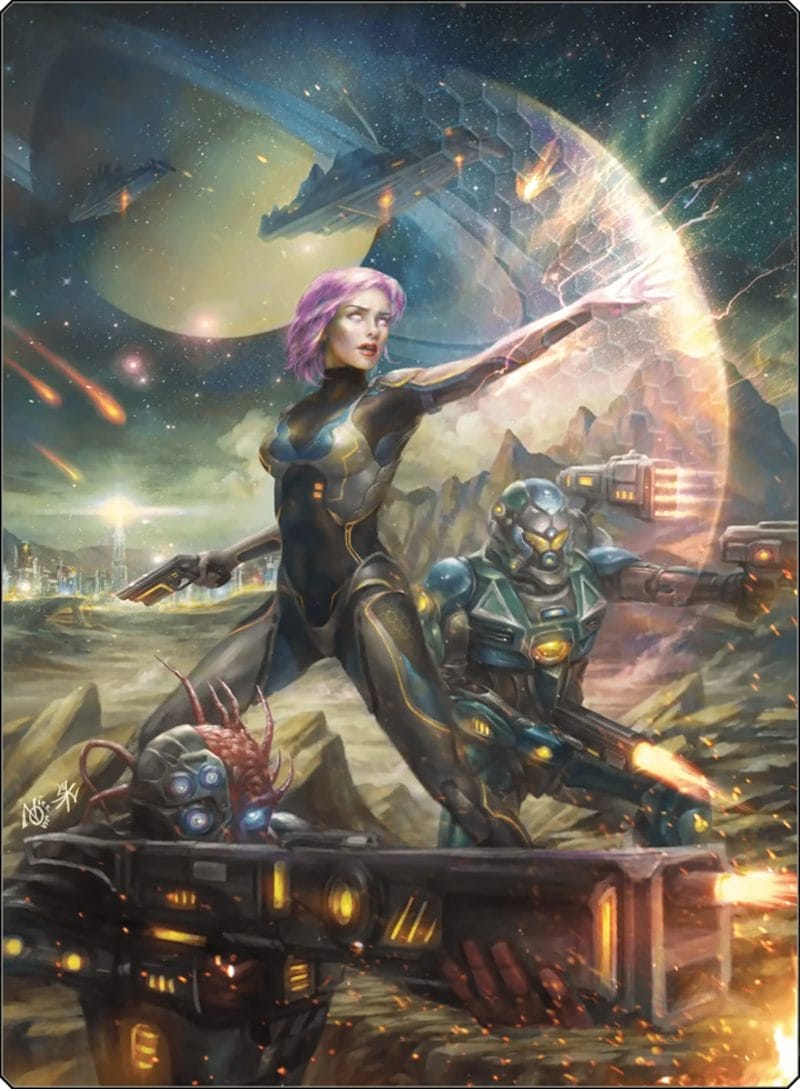 Sci-fi battle